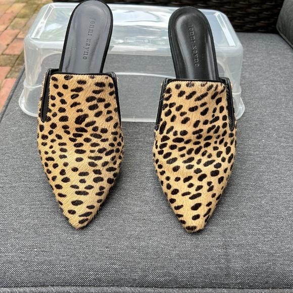 Jenni Kayne Pony Hair Mule Cheetah Print Size 9 - Picture 2 of 6